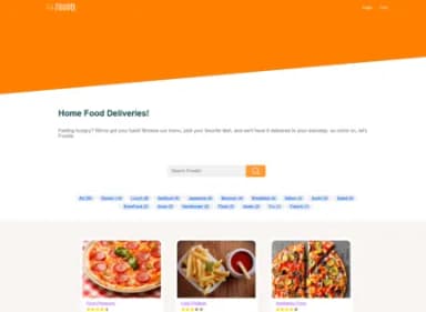 Foodie Food Ordering App Preview